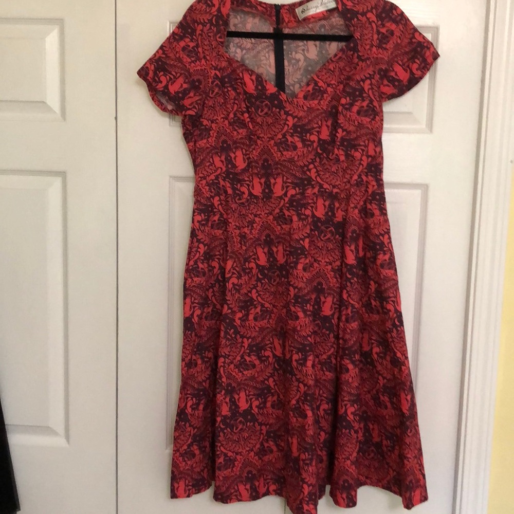 Cherry Vevlet Dress